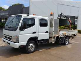 2010 MITSUBISHI FUSO CANTER 7/800 - Dual Cab - Tray Top Drop Sides - Truck Mounted Crane - picture0' - Click to enlarge