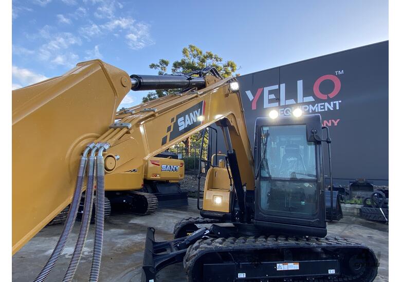 caption SY75C 7.28T Excavator | 5 YEAR/5000 HR WARRANTY