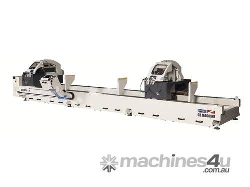 OZ MACHINE Radial Double Mitre Saw. 3 axis . 6000mm. Versatile / productive