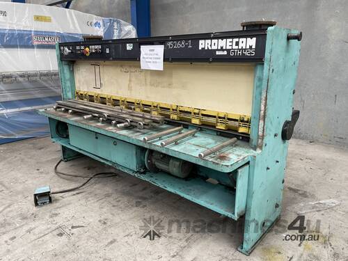 Just Traded - Priced For Quick Sale - Promecam 2500mm x 4mm Hydraulic Guillotine - Volt