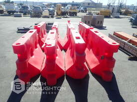 8 X PLASTIC ROAD BARRIERS - picture0' - Click to enlarge