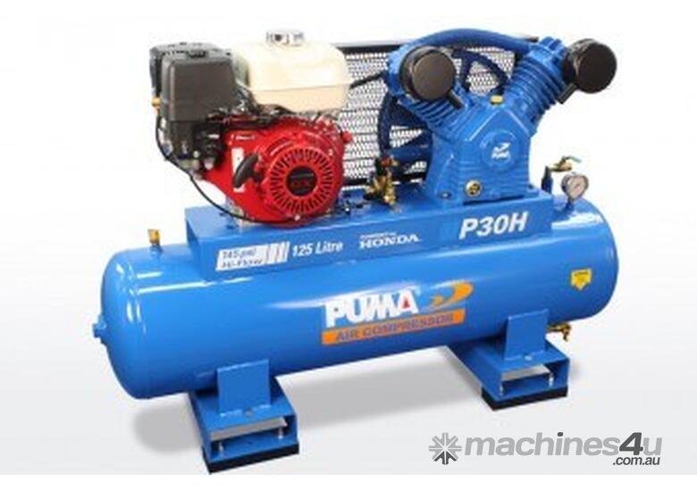caption Puma P30H Air Compressor with Electric Start