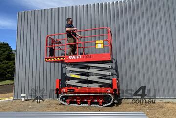   Swift TS06E 19ft Full Electric Rough Terrain Scissor Lift with Auto Level