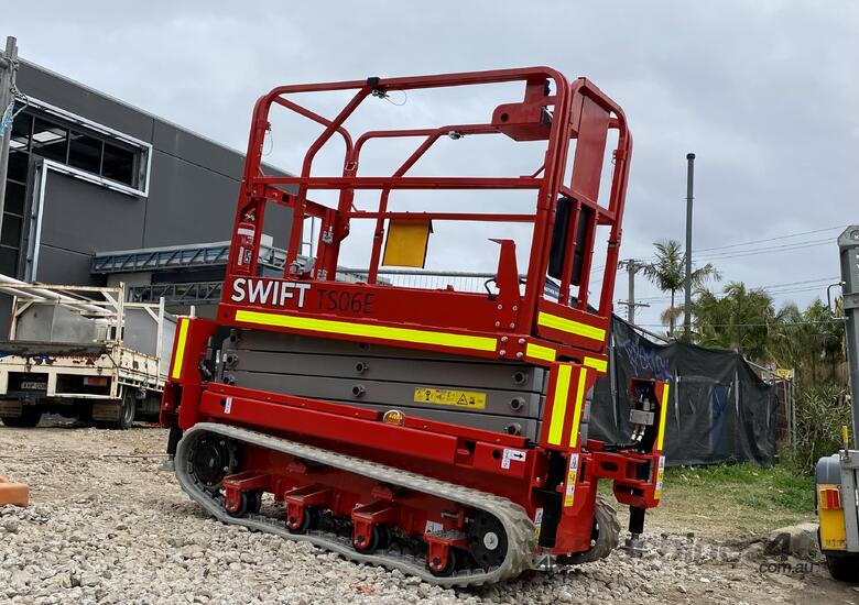 New Swift TS06E 19ft Full Electric Rough Terrain Scissor Lift with Auto Level image 3