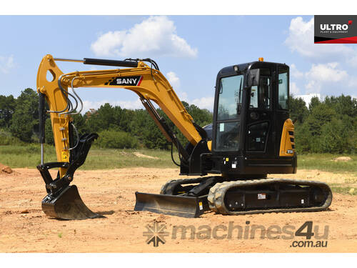 SANY SY50U Mini Excavator (5.2t) from $46 per day