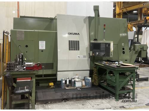 USED OKUMA LU 45 CNC LATHE WITH OSP 7000L