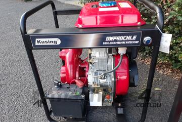 4 Inch Diesel High Volume Cast-Iron Water Pump Electric Start 12L tank