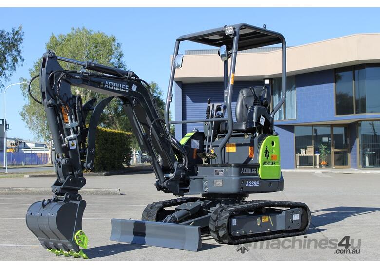 caption Achilles A23SE Mini Excavator