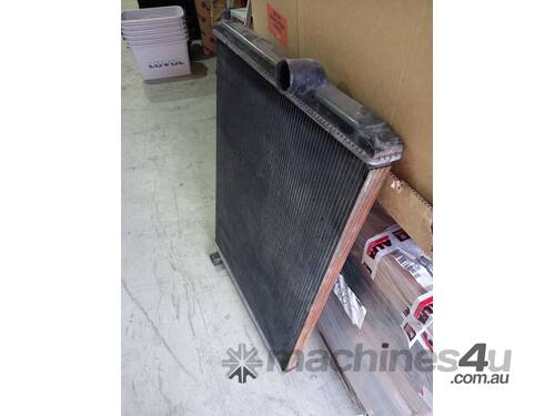 caption Radiator fits into a Sterling LT9500 truck with CAT C12 Engine.