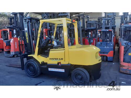 BIG HYSTER FORKLIFT SALE- LPG & DIESEL UNITS 2.5-5 TON COUNTERBALANCE