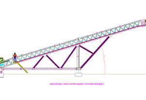 30M Non-Luffing Radial Stacker