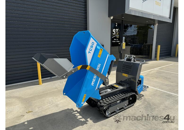 caption Messersi Tracked Mini Dumper - TC50 Low Tip Skip (FREE SHIPPING!)