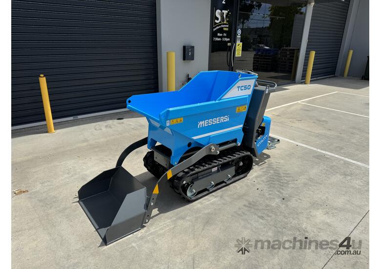 caption Messersi Tracked Mini Dumper - TC50 Low Tip Skip (FREE SHIPPING!)