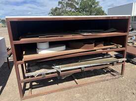 Large Steel Flat Sheet Rack and Assorted Steel - picture0' - Click to enlarge