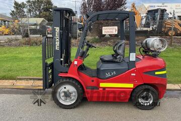 Forklift Maximal 3.5 Tonne Gas 577 hours Fork Position Side Shift Container Mast