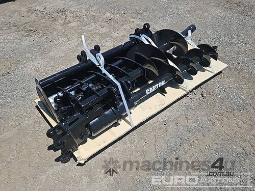 Unused Captok Selection of Mini Excavator Attachments, QTY (7 of) , Rake, Ripper, Auger, 12inch Auge