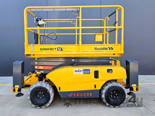 2022 Haulotte Compact 12DX 32ft Rough Terrain Scissor Lift
