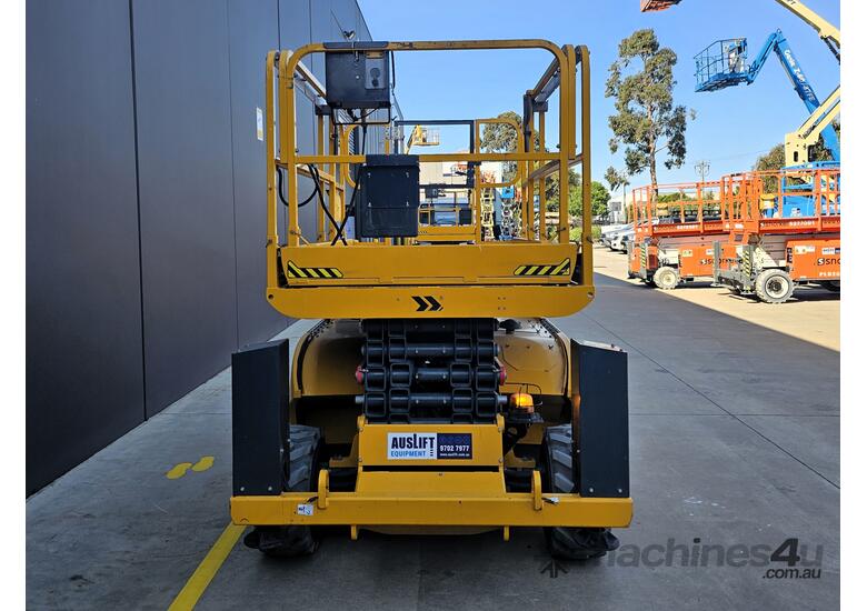 caption 2022 Haulotte Compact 12DX 32ft Rough Terrain Scissor Lift
