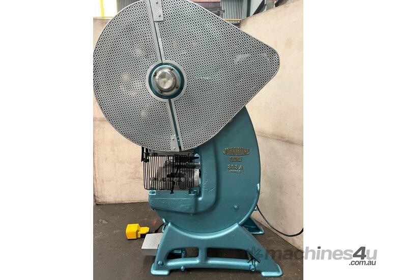 caption John Heine 203A Series 3 Incline Press with Festo Pneumatic Feeder