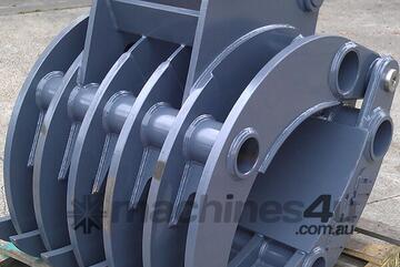 Heavy Duty Excavator Attachment Rotating grab Australian Made