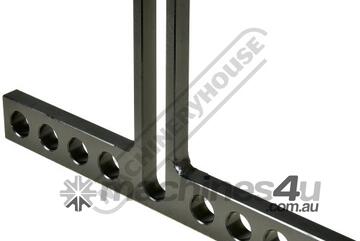 WT16-TB250 T Bracket 250 x 150 x 30mm, 8 Holes, 1 Slot Suits 16mm Welding Tables Holes