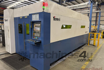 Yawei 2kW HLE-1530 Fiber Laser - One owner machine. First installed 2018. IPG, Beckhoff CNC. VGC.