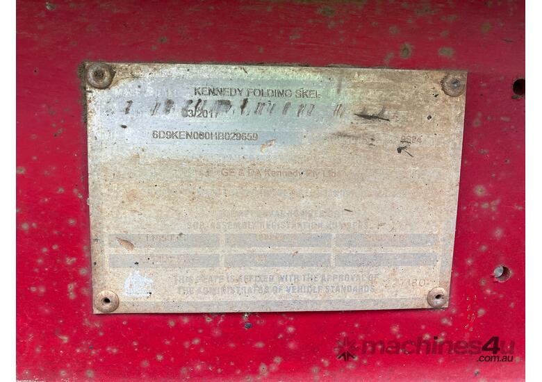 caption 2017 Kennedy Tri Axle Folding Skel Tri Axle Logging Trailer