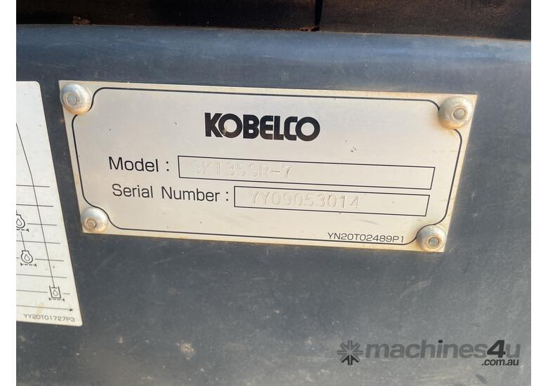 caption 2023 Kobelco SK135SR-7 Excavator