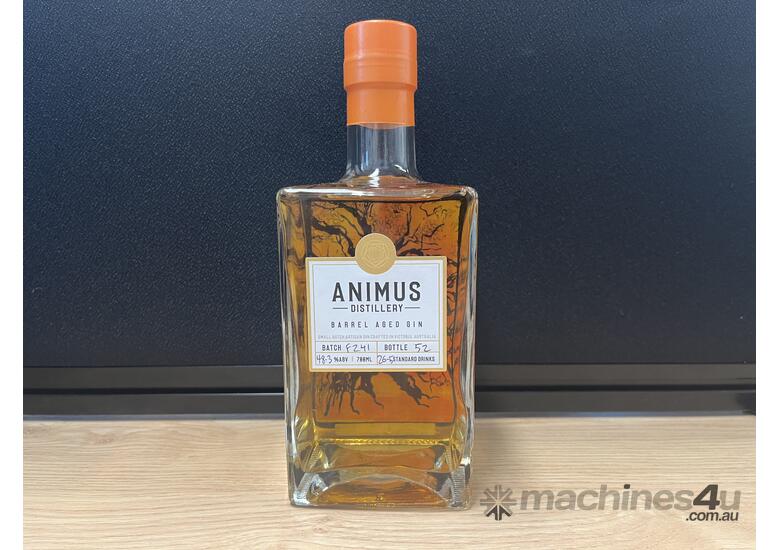 caption 3 bottles of Animus Barrel Aged 700ml Gin Batch: F241