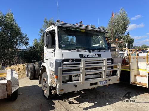 caption 1991 Scania P93M 6x4 Prime Mover