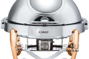 Kgs6803 Round Chafing Dish With Gilt Legs