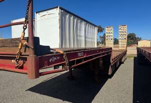 Trailer Drop Deck Southern Cross Ramps 45ft Air bag 2002 Lead 1THJ660 SN1813