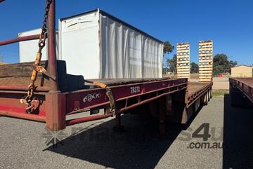 Trailer Drop Deck Southern Cross Ramps 45ft Air bag 2002 Lead 1THJ660 SN1813
