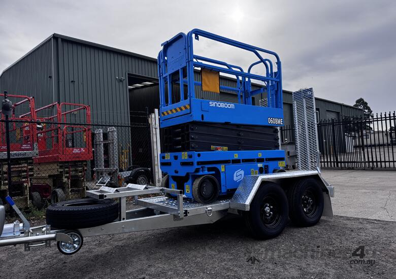 2022 Used Sinoboom 19 FT Scissor Lift Trailer Package image 3