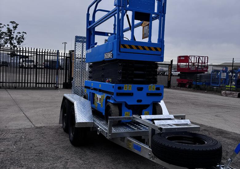 2022 Used Sinoboom 19 FT Scissor Lift Trailer Package image 4