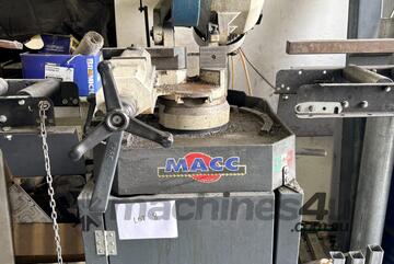 MACC Metal Cutting Cold Saw, In & Out Roller Top Tables - Deception Bay QLD