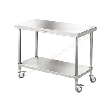 Simply Stainless 2400x700mm Mobile Work Bench