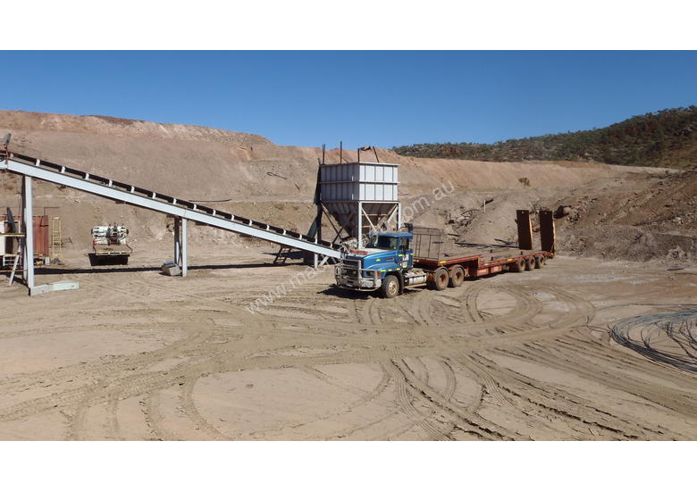 Used 2005 custom Agglomerator heap leach plant with radial stacker Auto