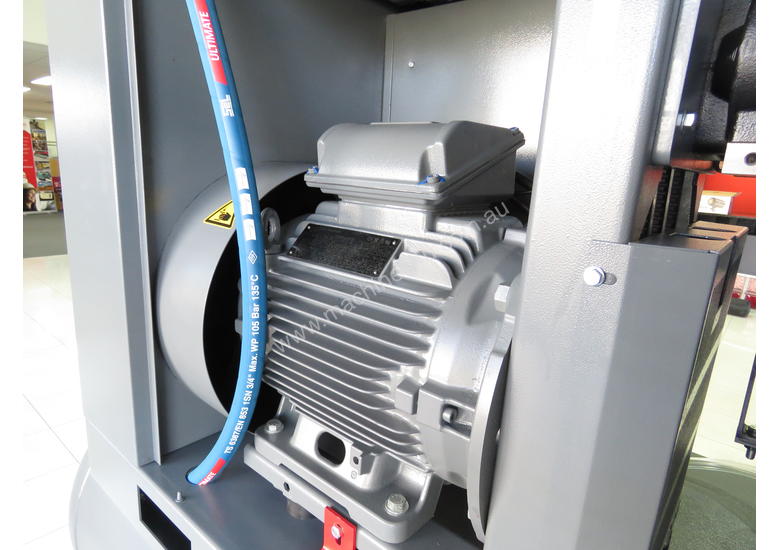 caption CAPS Brumby CR15-10-500 69cfm 10bar 15kW Rotary Screw Air Compressor with 500L Receiver Tank