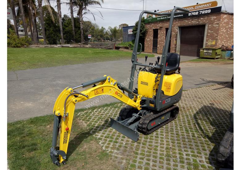 New wacker neuson 803 0-7 Tonne Excavator in KILSYTH, VIC