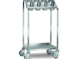 Hupfer BTW-4xGN Cutlery and tray trolley - picture0' - Click to enlarge