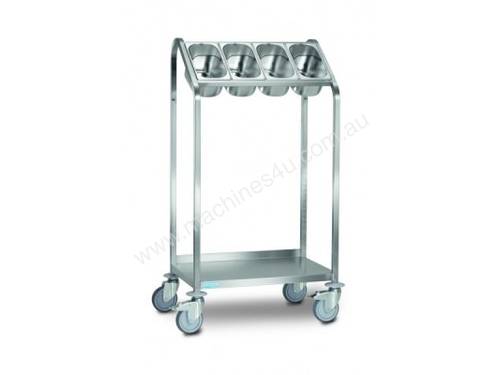 Hupfer BTW-4xGN Cutlery and tray trolley