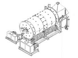 Roller Mounted Ball Mill - Complete Lithium Mill Setup - picture2' - Click to enlarge