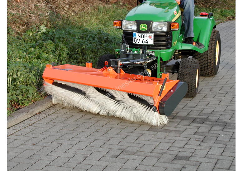caption Simplex Road Sweeping Broom for SkidSteers and Front End Loaders