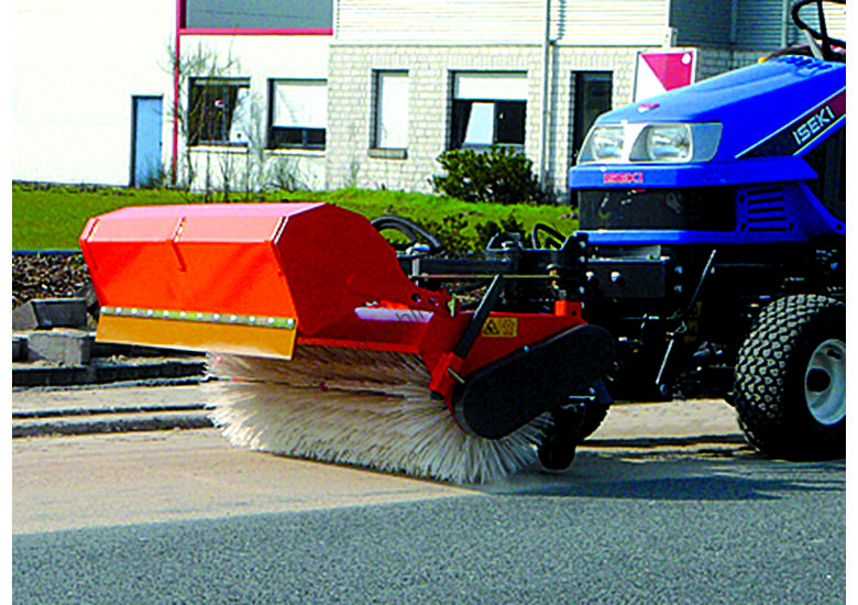 caption Simplex Road Sweeping Broom for SkidSteers and Front End Loaders