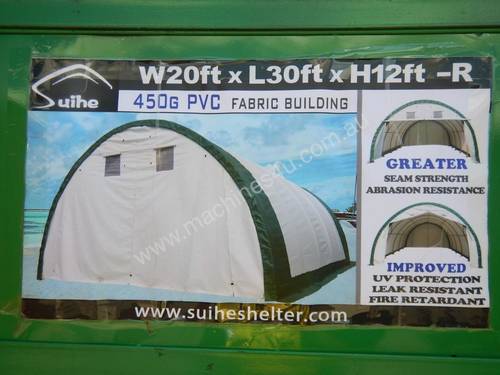 6m x 9m x3.6m Dome Storage Shelter