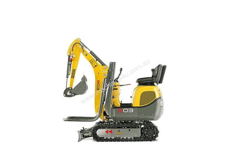 caption New Wacker Neuson 803 Excavator