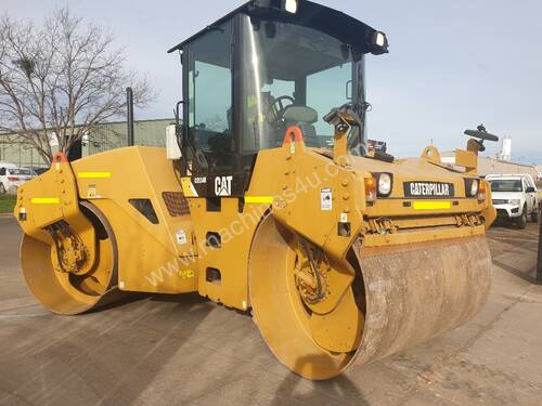 USED CATERPILLAR CB534D TANDEM ROLLER WITH CAB ABD 282 HOURS