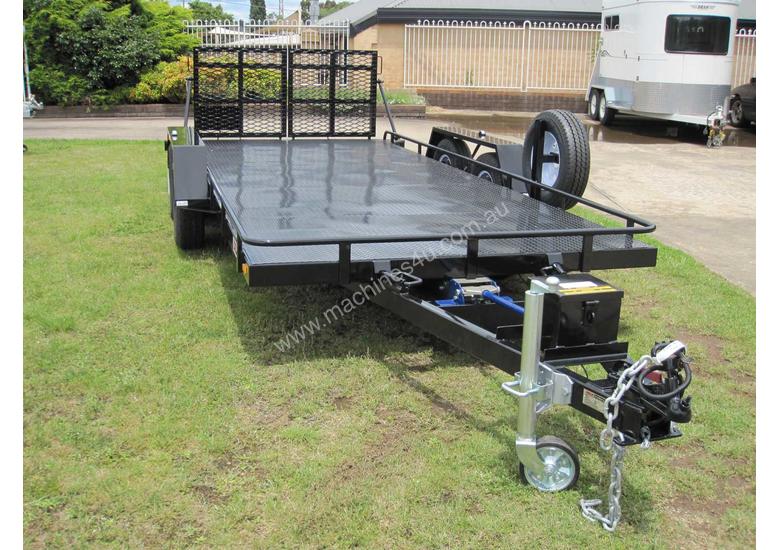caption No.18 Tandem Axle Tilt Bed Plant Transport Trailer