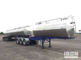 Freighter - Tieman Tri/A B-Double 38,000 Litre S/S Food Grade Tanker Combination - picture0' - Click to enlarge